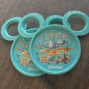 Disneyland DCA Mickey Mouse Ears Plate 2025 Food & Wine Souvenir  Set of 2- NEW